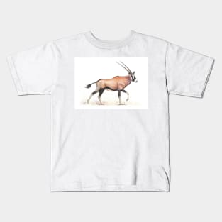 Oryx - Gemsbok - African Antelope - by Nadya Neklioudova Kids T-Shirt